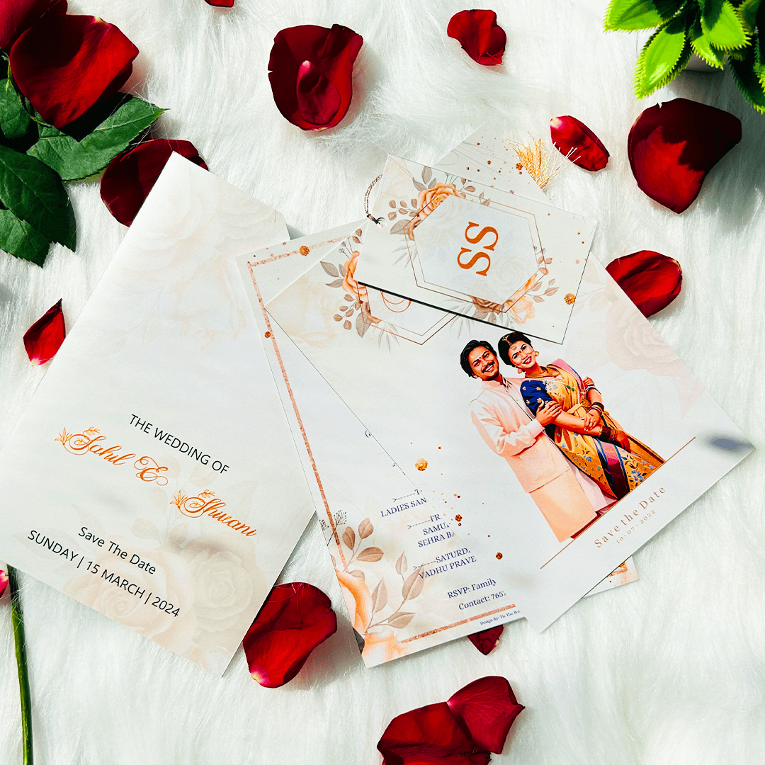 Flower Design Caricature Invite | TTB002 - Image 3