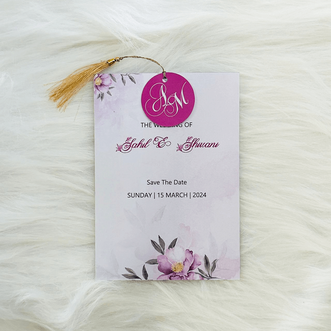 Purple Flower Print Invite | TTB005 - Image 4