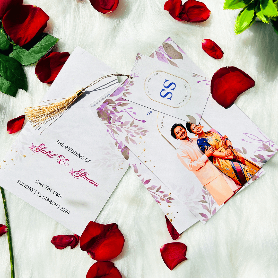 Flower Design Caricature Invite | TTB002 - Image 2