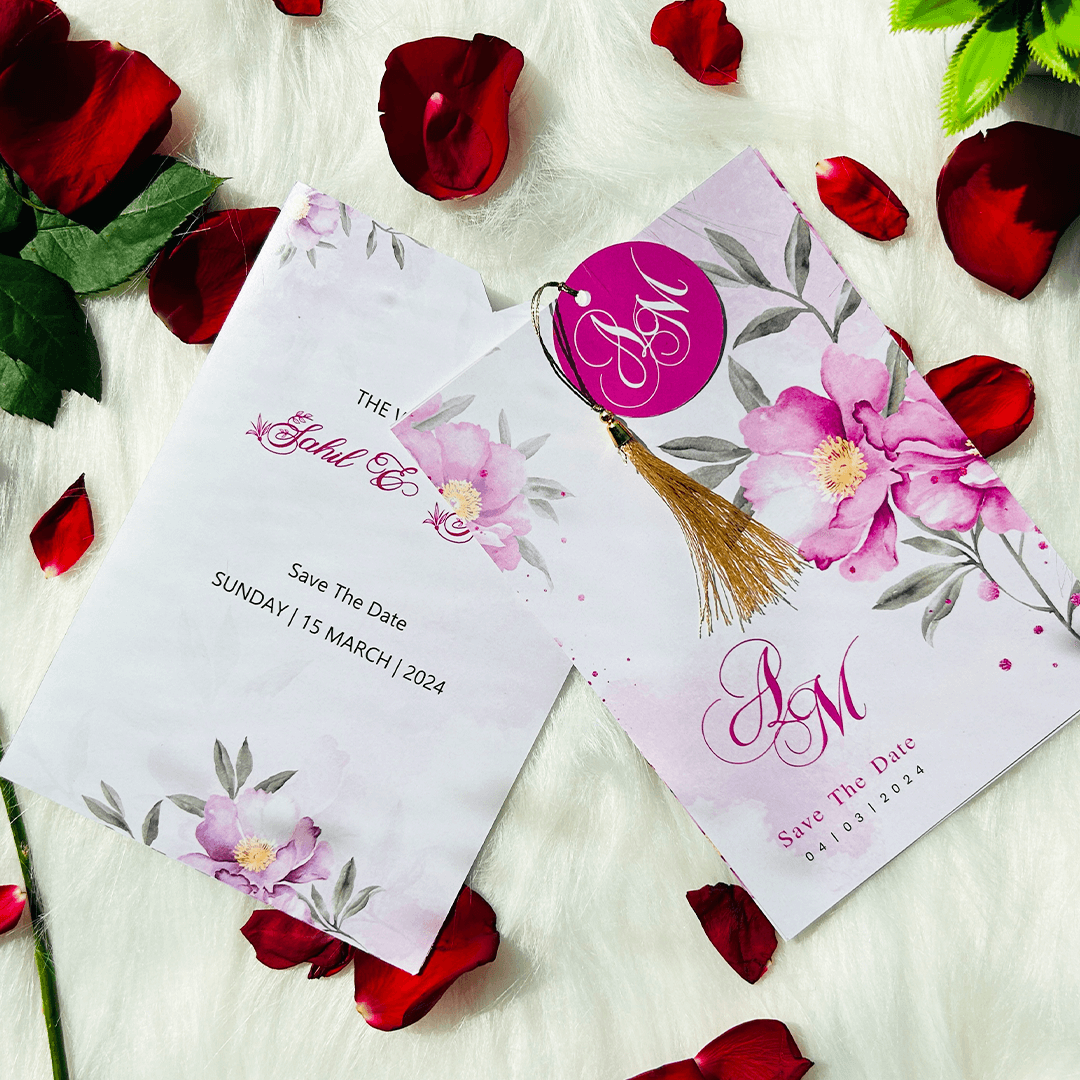 Purple Flower Print Invite | TTB005 - Image 3