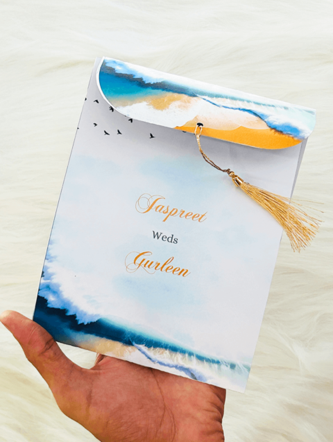 Sea Side Print Invite | TTB004