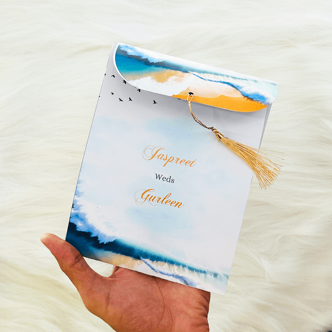 Sea Side Print Invite | TTB004