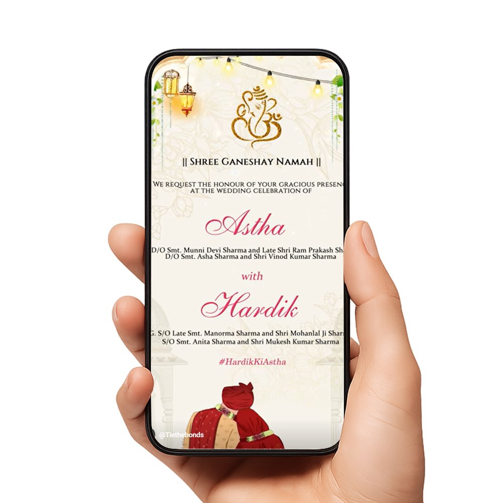 TTB 004 | wedding Invitation | North | 4 Slides invitation