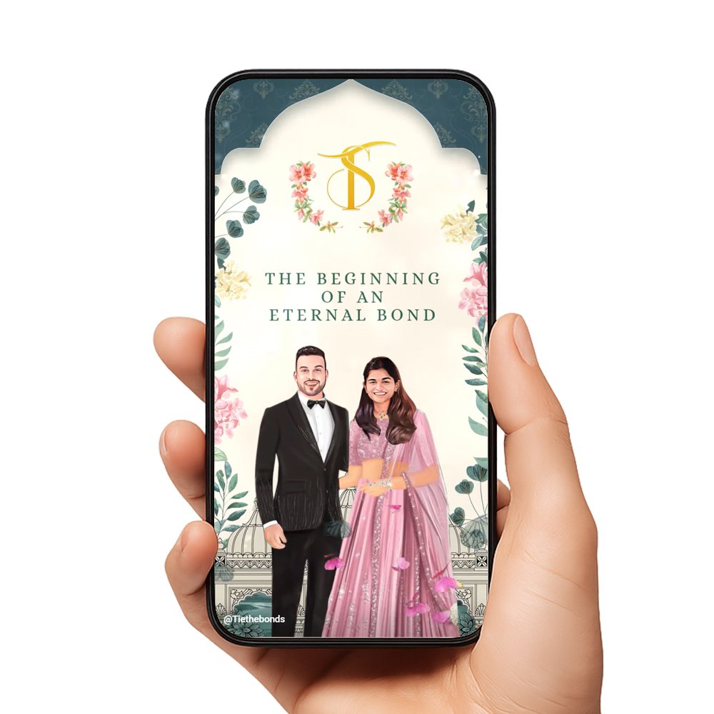 TTB 020 wedding Invitation North 4 Slides invitation