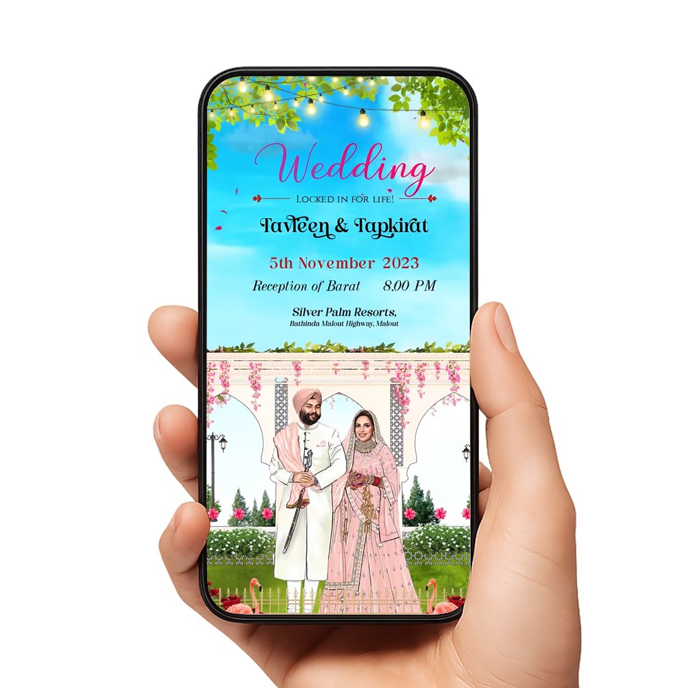 TTB 022 wedding Invitation North 7 Slides invitation