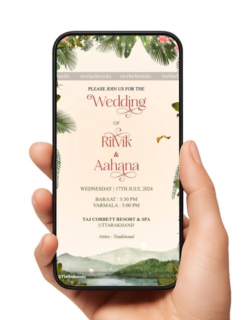 TTB 029 Wedding Invitation North 6 slides