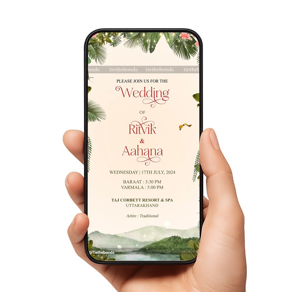 TTB 029 Wedding Invitation North 6 slides