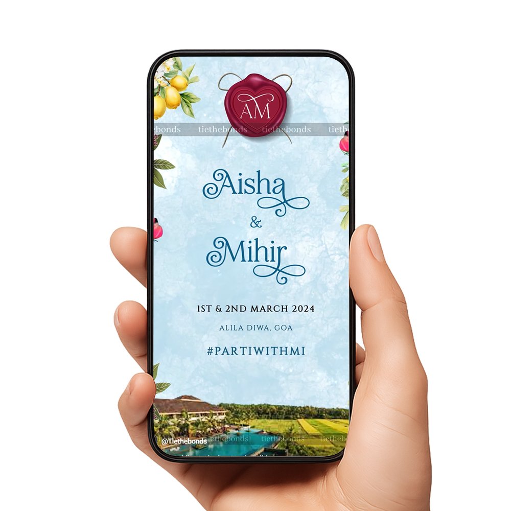 TTB 030 Wedding Invitation North 7 slides