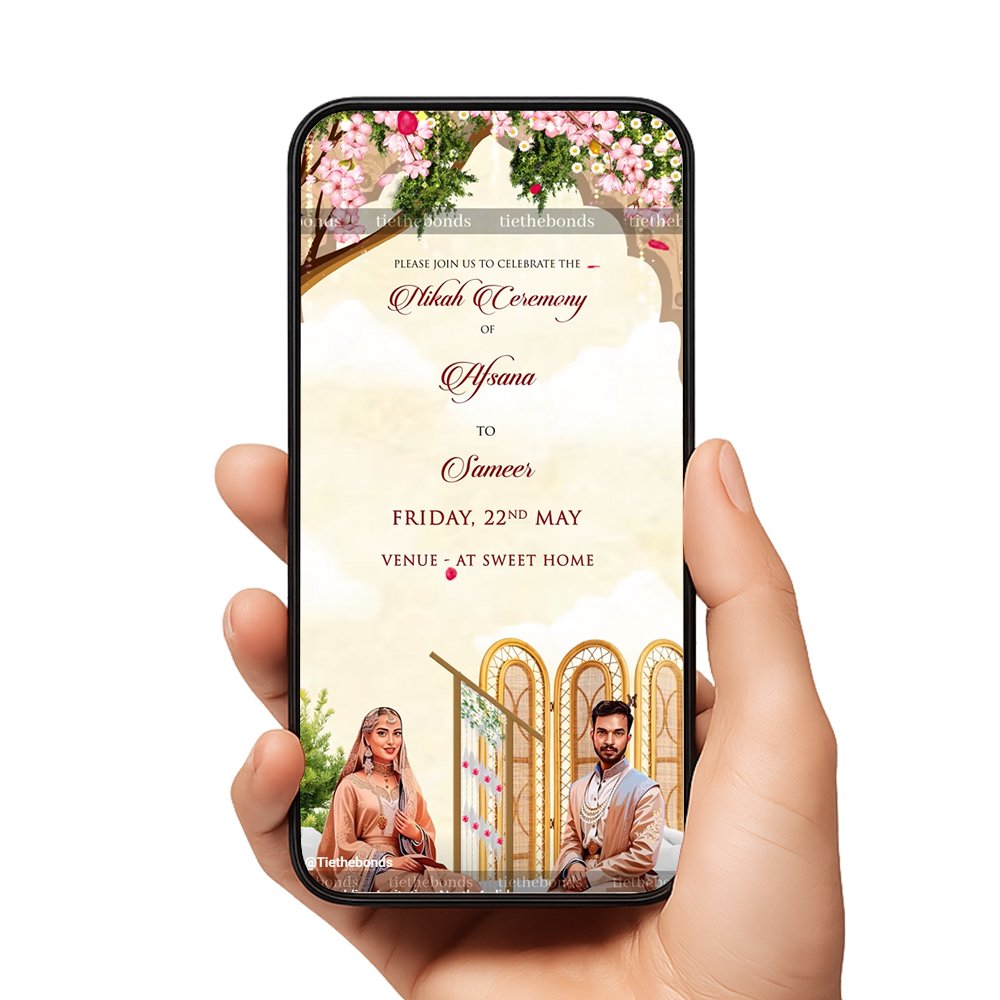 TTB 031 Wedding Invitation North 4 slides