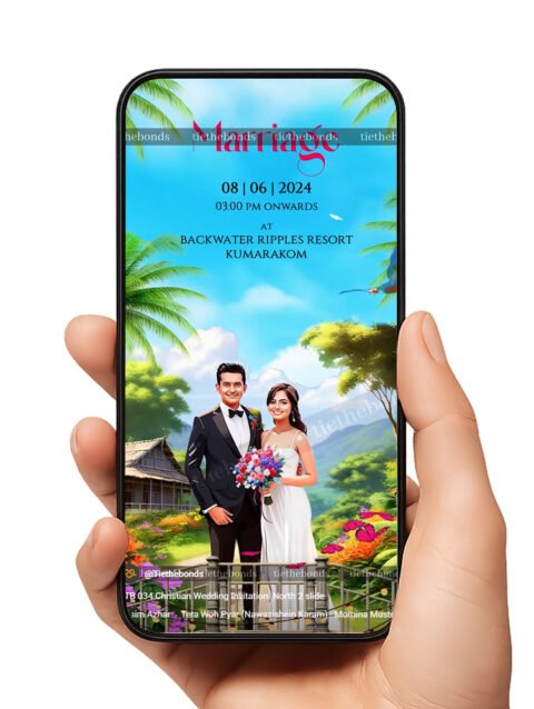 TTB 034 Christian Wedding Invitation North 2 slide