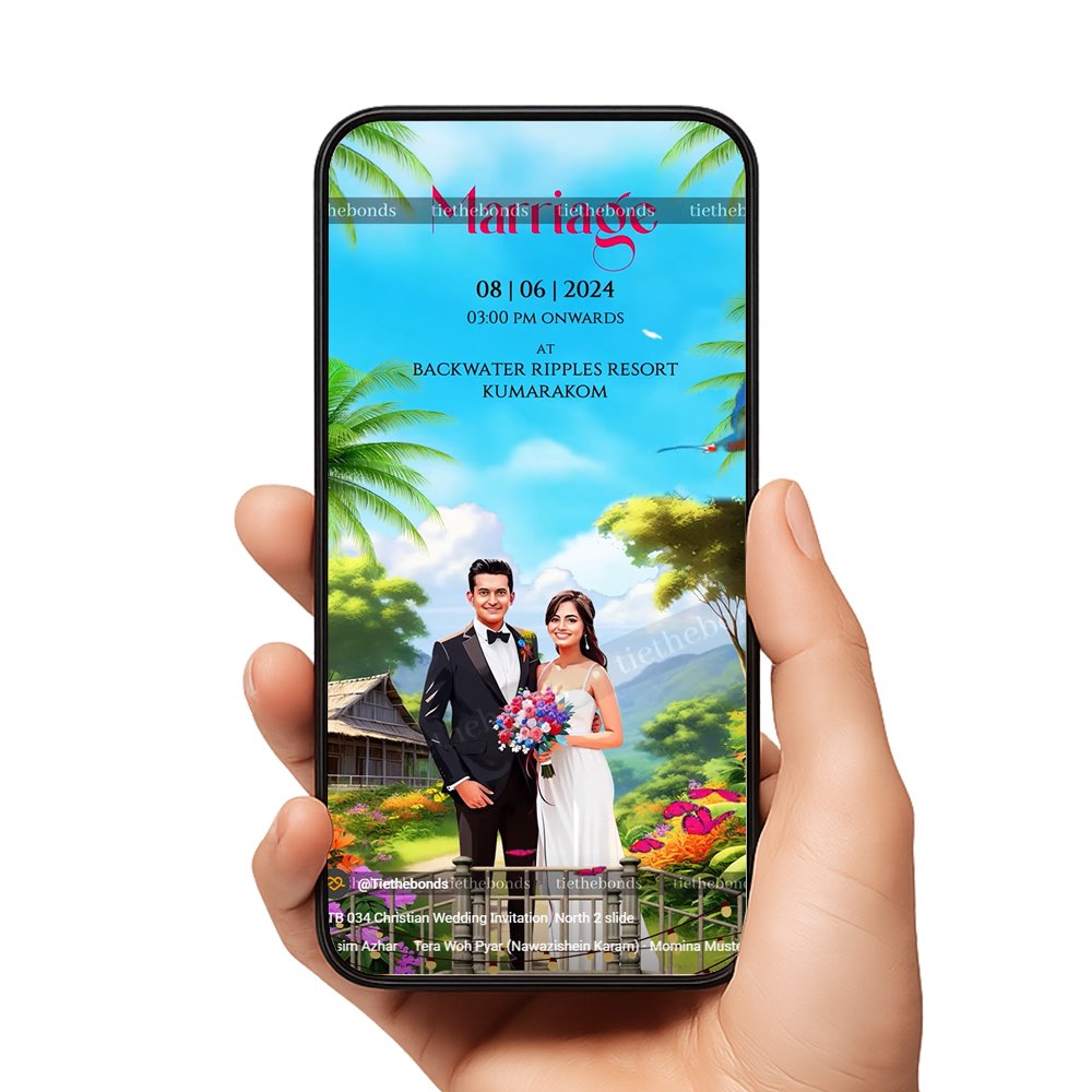 TTB 034 Christian Wedding Invitation North 2 slide