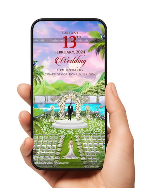 TTB_035 Christian Wedding Invitation North 1 slide