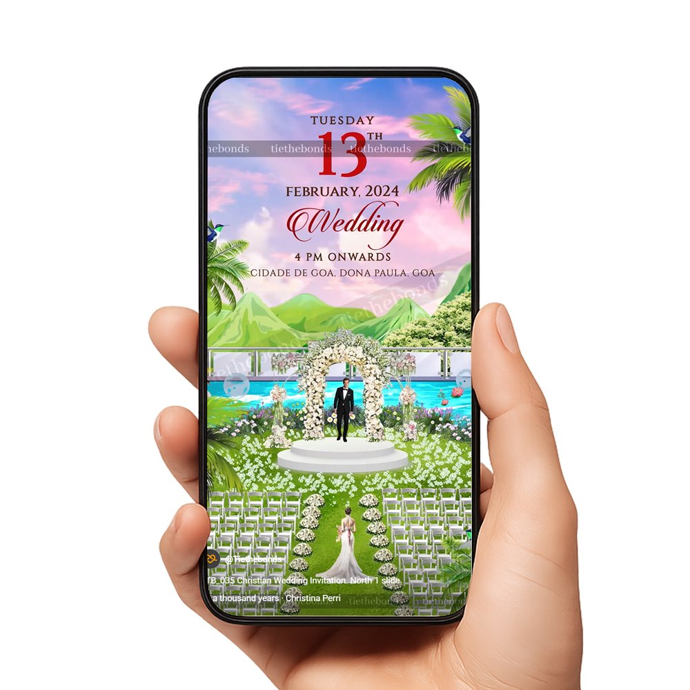 TTB_035 Christian Wedding Invitation North 1 slide