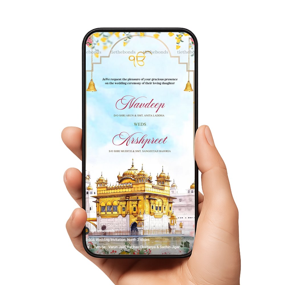 TTB 038 Wedding Invitation North 2 slides