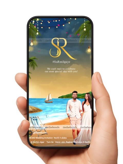 TTB 042 Wedding Invitation North 4 slides