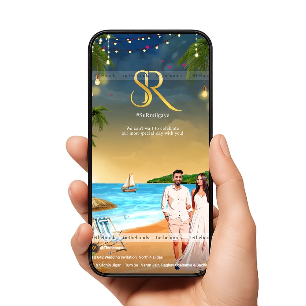 TTB 042 Wedding Invitation North 4 slides