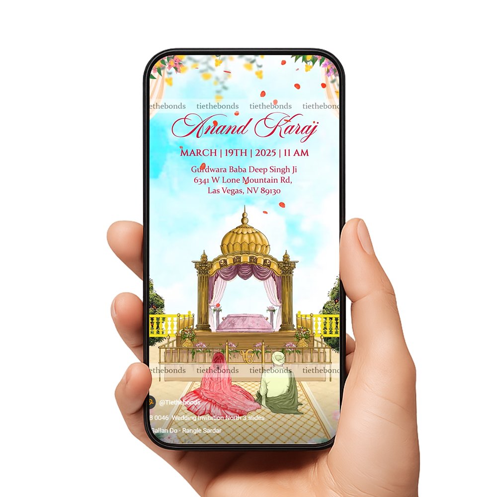 TTB 0046 Wedding Invitation North 3 slide