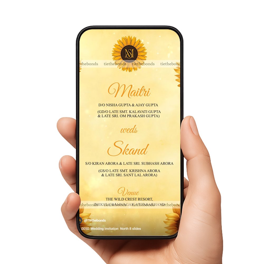 TTB 0050 Wedding Invitation North 8 slides