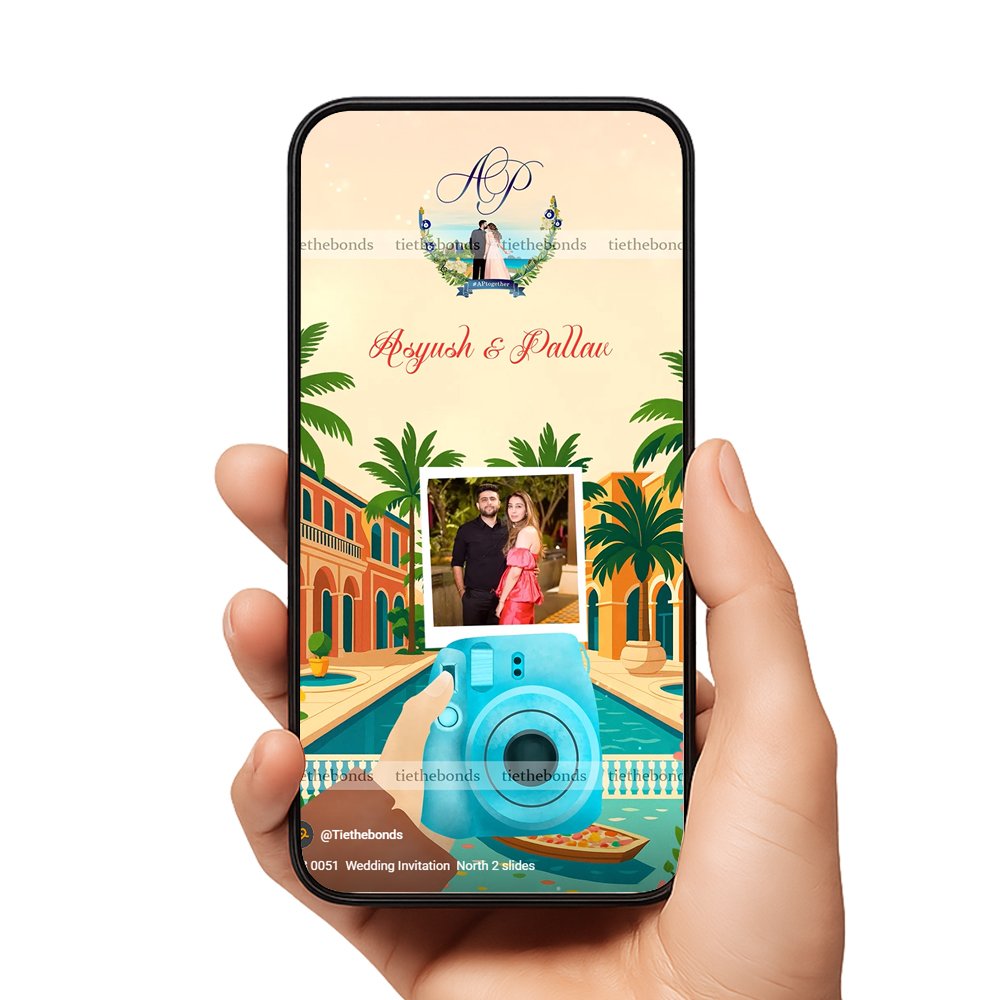 TTB 0051 Wedding Invitation North 2 slides
