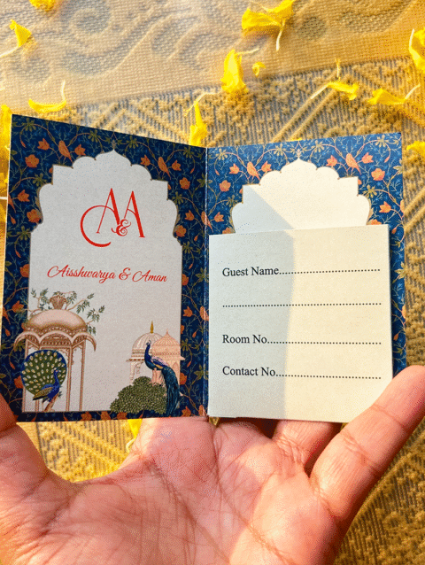 2 Fold itinerary Cards