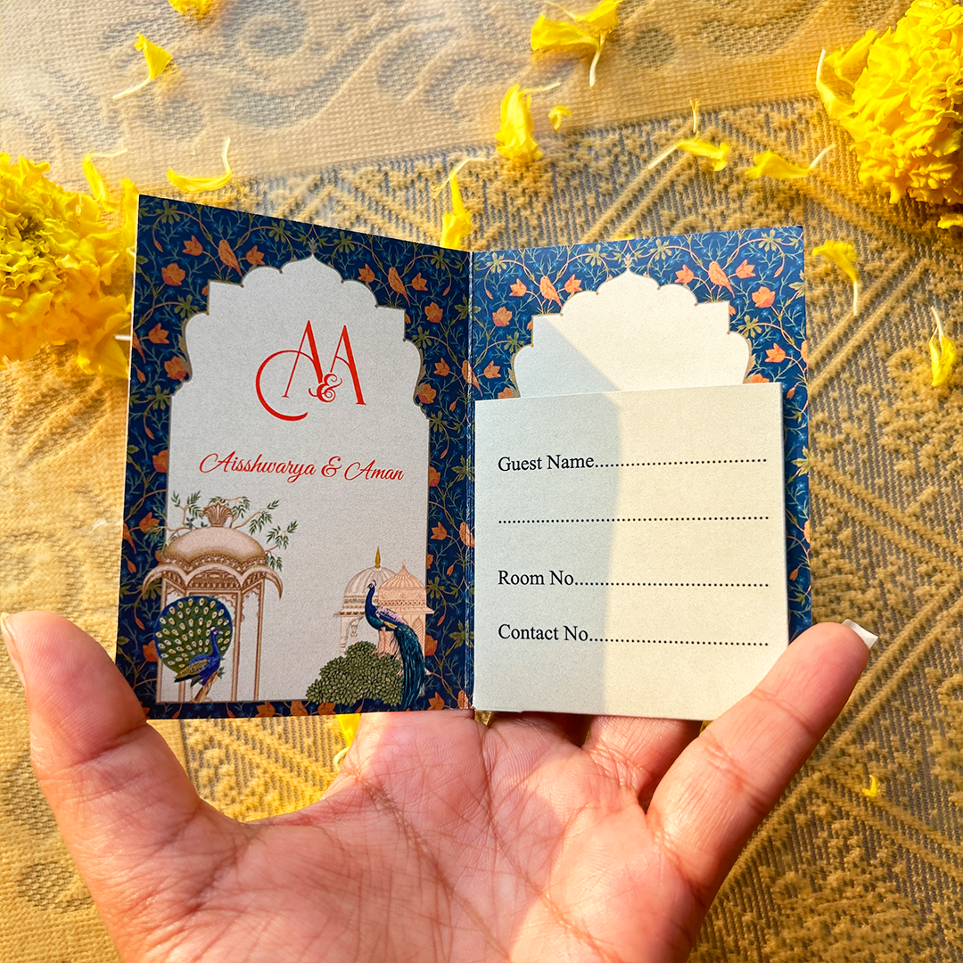 2 Fold itinerary Cards