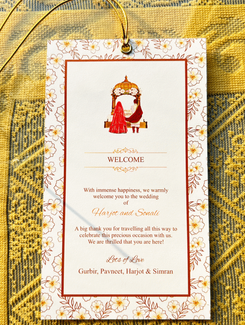Hamper Tag/Welcome Card