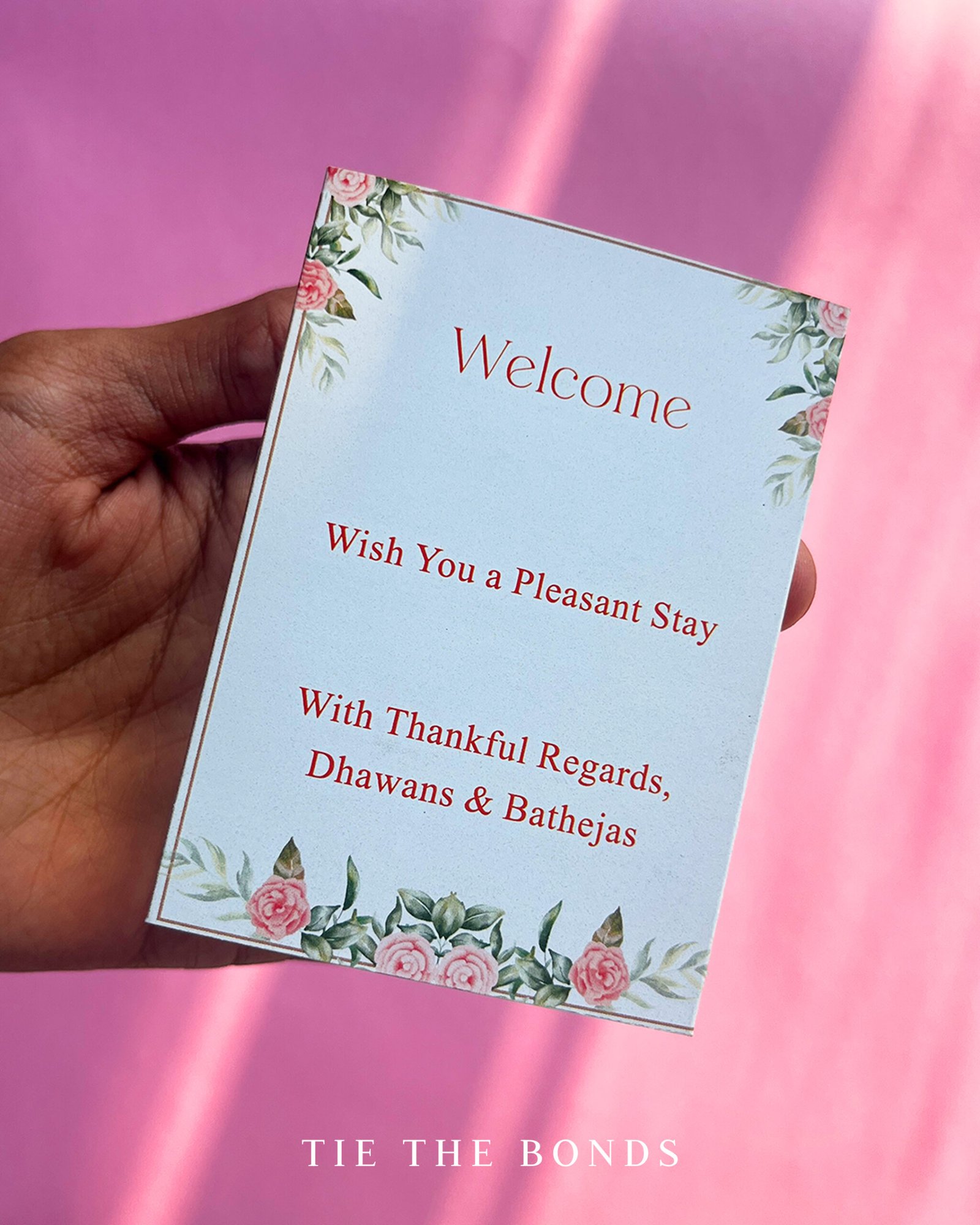 3 Fold itinerary Cards - Image 2