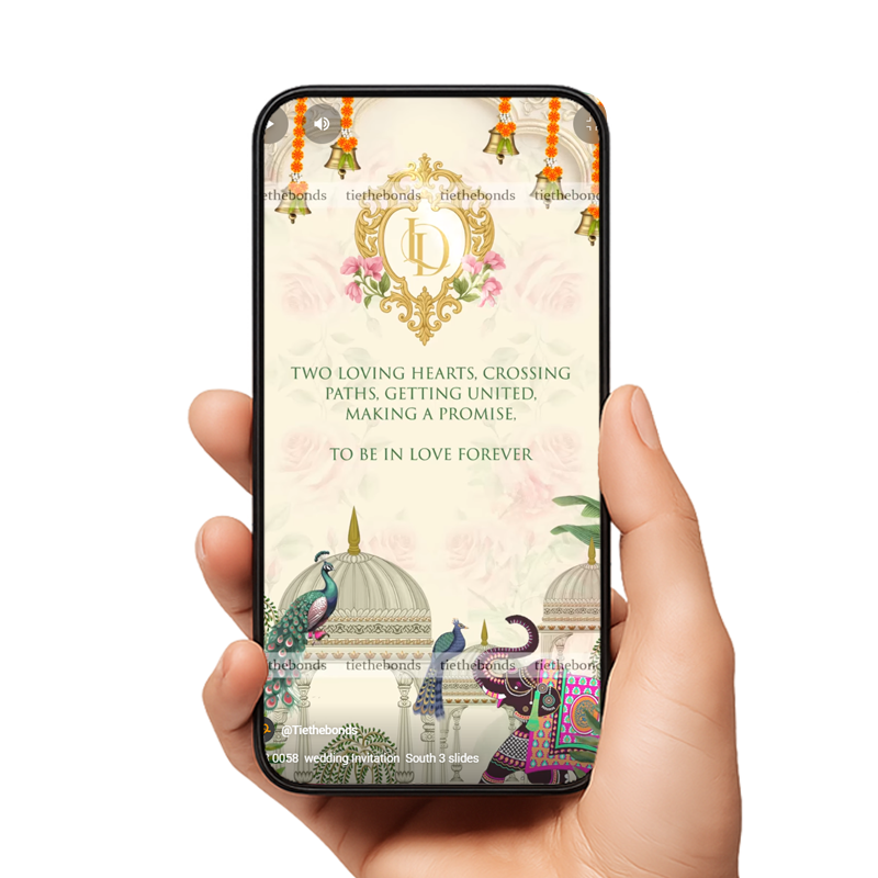 TTB 0058  wedding Invitation  South 3 slides