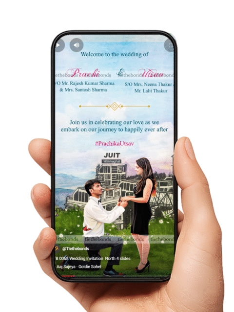 TTB 0062 Wedding Invitation  North 4 slides